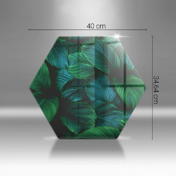 Tábua para cozinha Folhas da selva