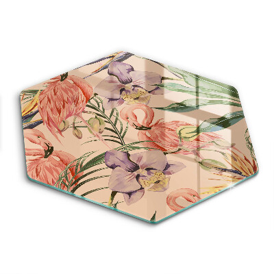 Tábua para corte Ilustração de flamingos