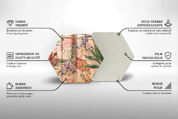 Tábua para corte Ilustração de flamingos