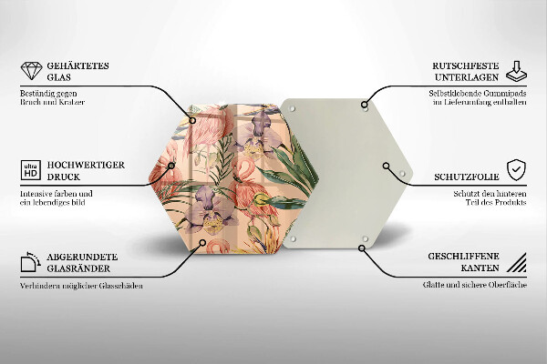 Tábua para corte Ilustração de flamingos