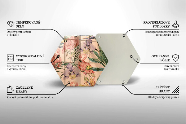 Tábua para corte Ilustração de flamingos