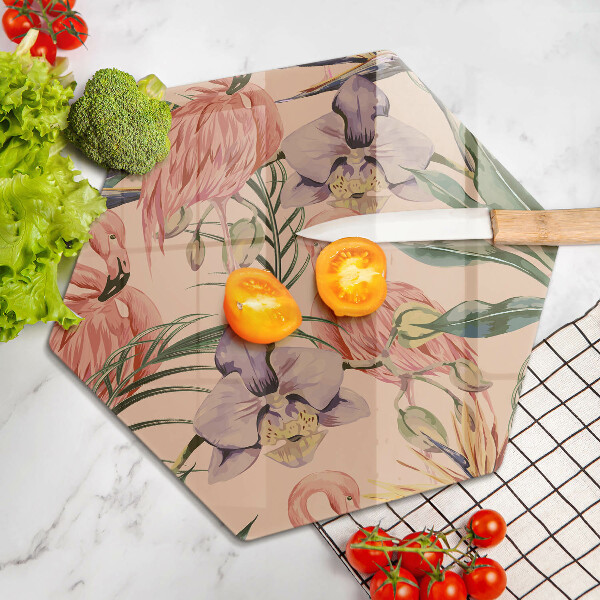 Tábua para corte Ilustração de flamingos