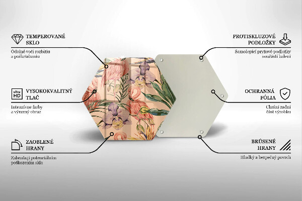 Tábua para corte Ilustração de flamingos