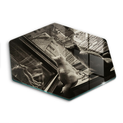 Tábua de cortar Cidade dos gatos e janela