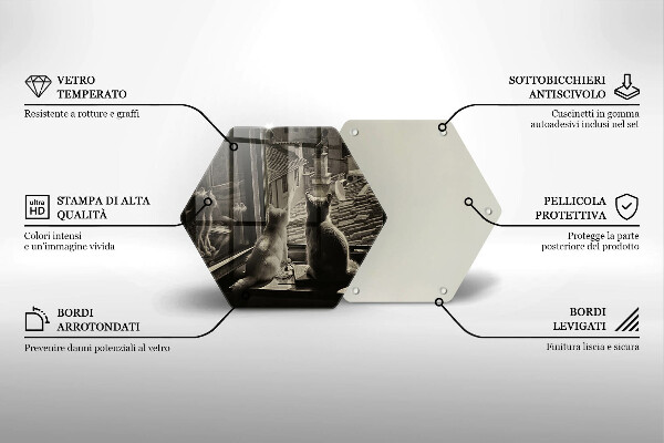 Tábua de cortar Cidade dos gatos e janela