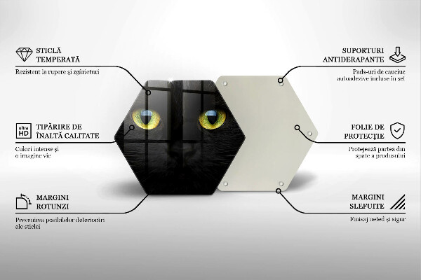 Tábua de cortar Olhos de gato de animais