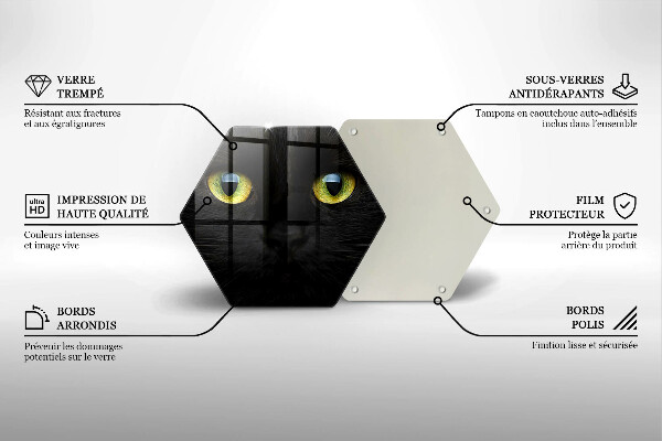 Tábua de cortar Olhos de gato de animais