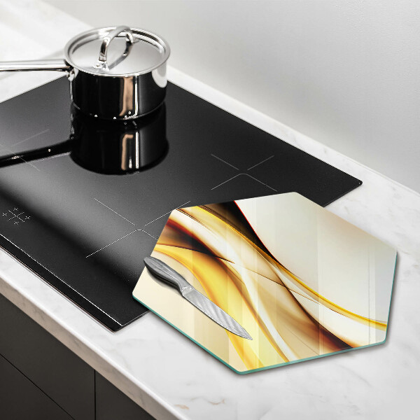 Tábua de corte Linhas de fumaça abstratas