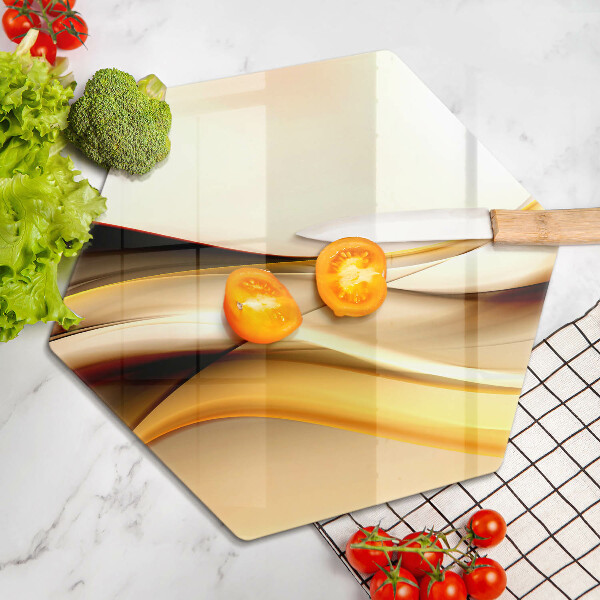 Tábua de corte Linhas de fumaça abstratas