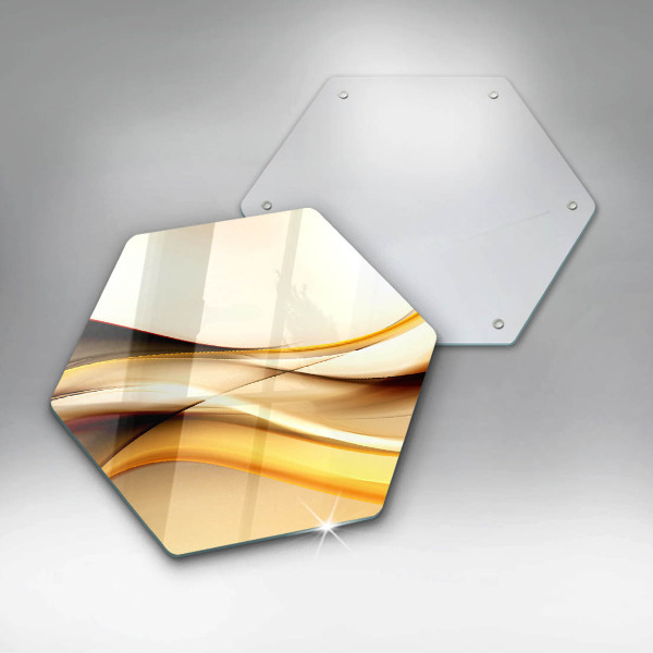 Tábua de corte Linhas de fumaça abstratas