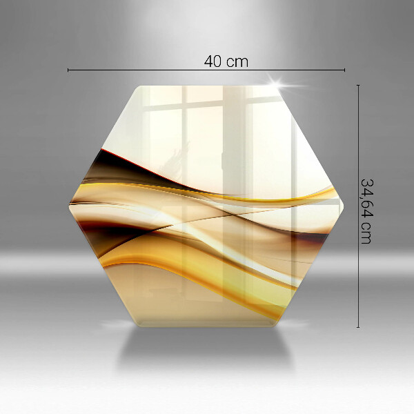 Tábua de corte Linhas de fumaça abstratas