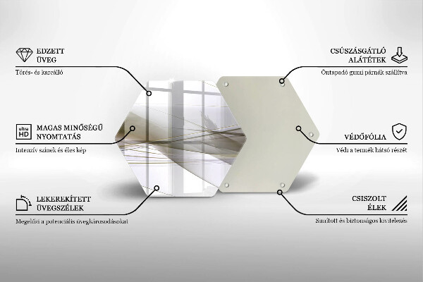 Tábua corte Design de linhas abstratas