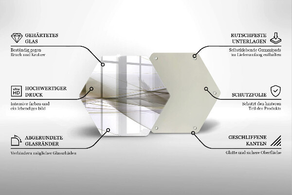 Tábua corte Design de linhas abstratas