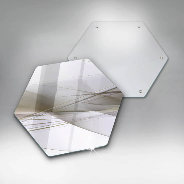 Tábua corte Design de linhas abstratas