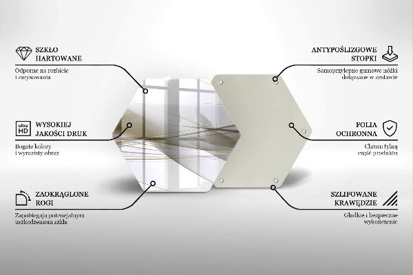 Tábua corte Design de linhas abstratas