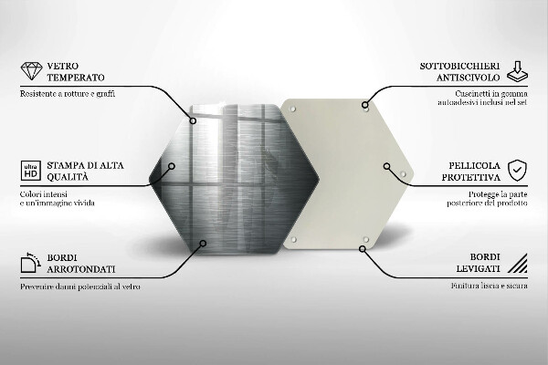 Tábua de cortar Textura metálica