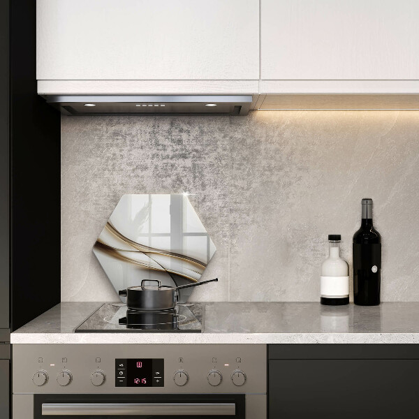 Tábua de cortar de vidro Abstração de linhas suaves