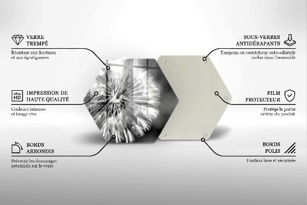 Tábua de cortar alimentos Dente-de-leão delicado