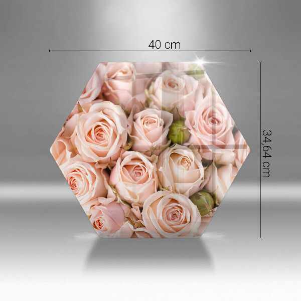 Tábua cozinha Buquê de rosas delicadas