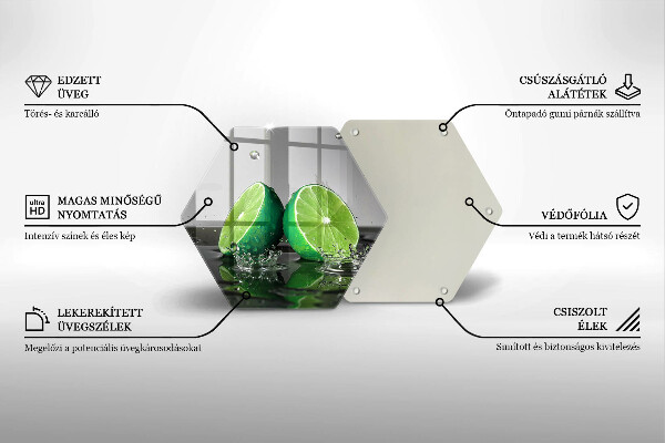 Tábua cozinha Limões suculentos e água