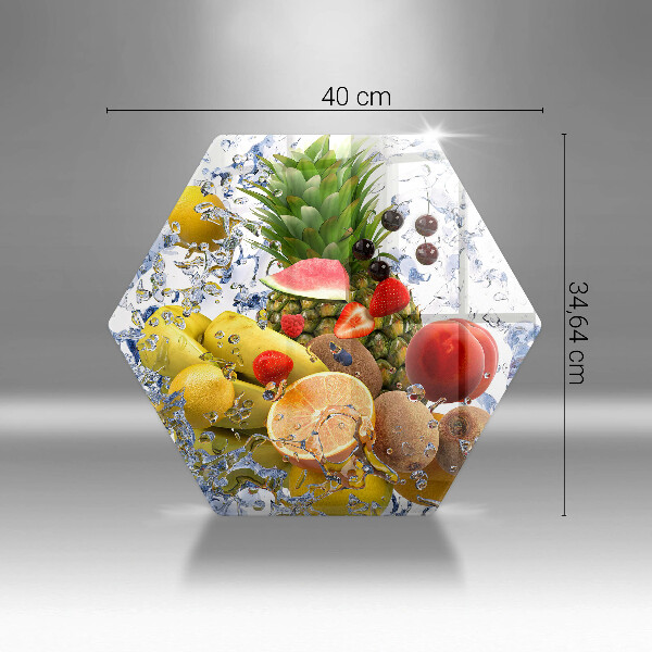 Tábua para cozinha Frutas suculentas e água