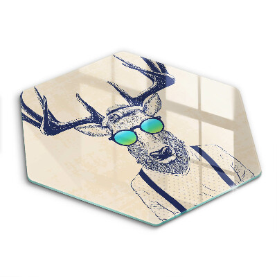 Tábua de cortar de vidro Ilustração do Homem-Veado