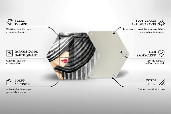 Tábua de corte Mulher de chapéu