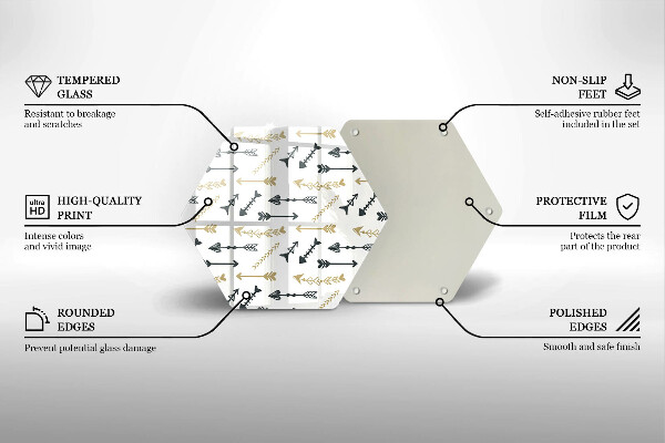Tábua cozinha Padrão de flecha boho