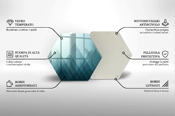 Tábua para cozinha Montanhas abstratas