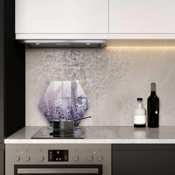 Tábua de cortar alimentos Flores silvestres e uma borboleta