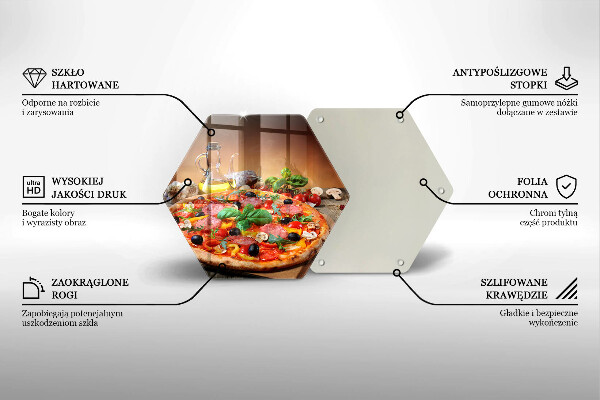 Tábua para cozinha pizza italiana