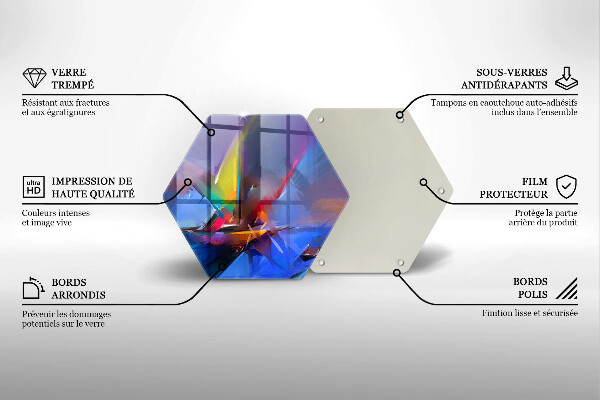 Tábua para corte Abstração pintada