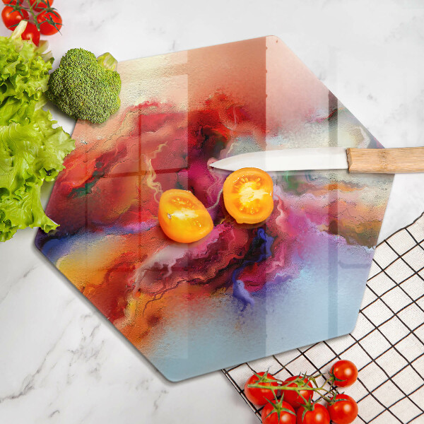 Tábua de vidro Abstração esfumaçada