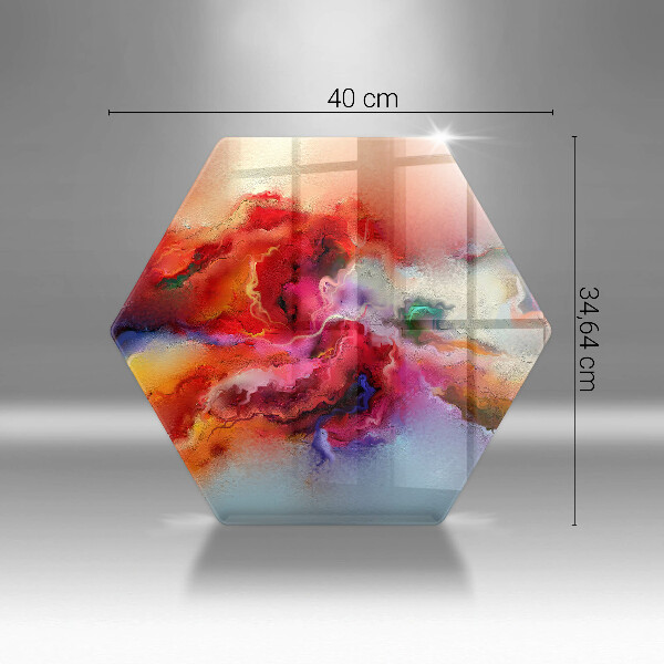 Tábua de vidro Abstração esfumaçada