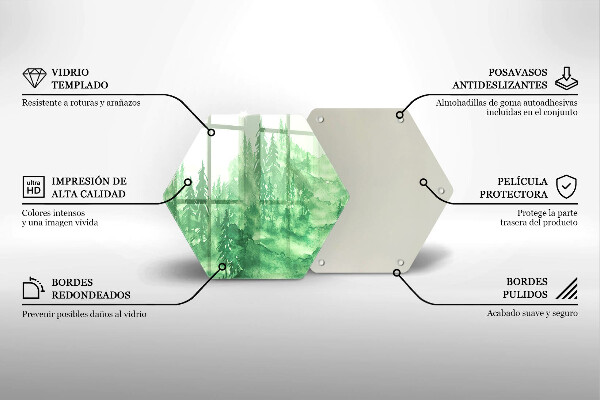 Tábua de cortar alimentos Floresta Pintada