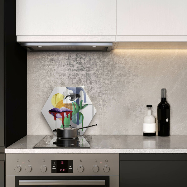 Tábua de corte Arte de colagem abstrata