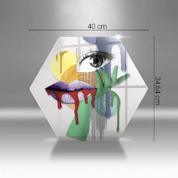 Tábua de corte Arte de colagem abstrata