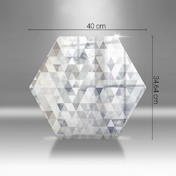 Tábua de cortar alimentos Padrão triangular