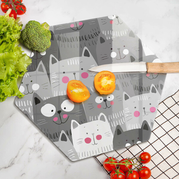 Tábua cozinha Ilustração de gato