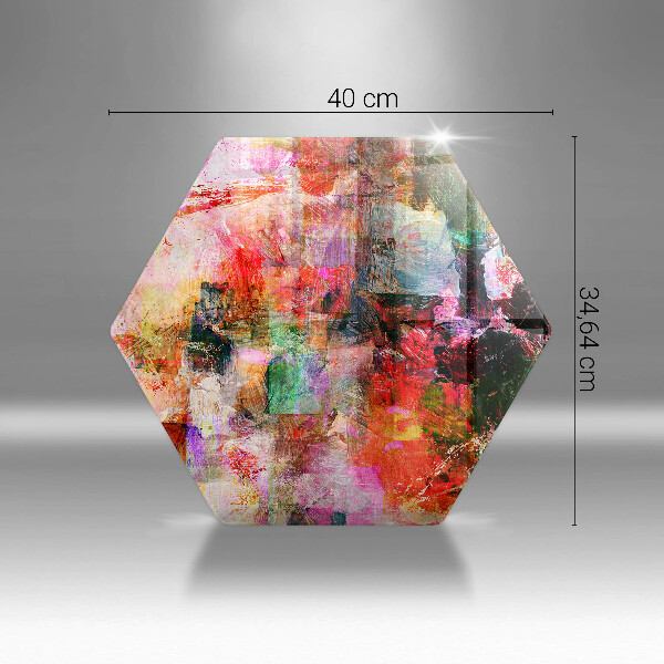 Tábua de cortar de vidro Abstração de tinta