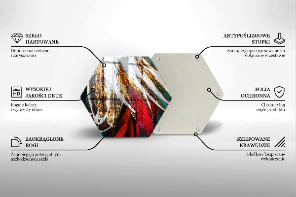 Tábua corte penas de pássaros boho