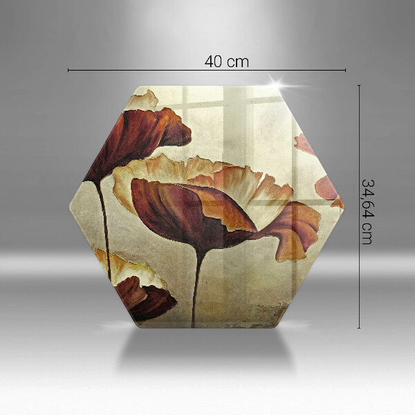 Tábua de corte Flores boho pintadas