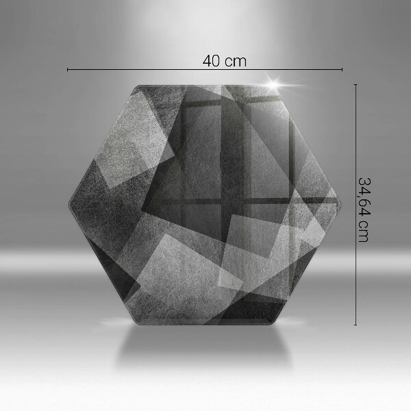 Tábua de cortar alimentos Abstração geométrica