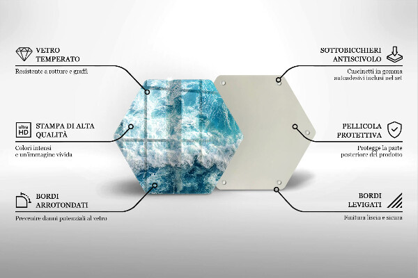 Tábua para corte Ondas do mar