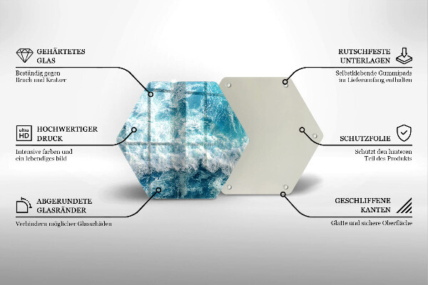 Tábua para corte Ondas do mar