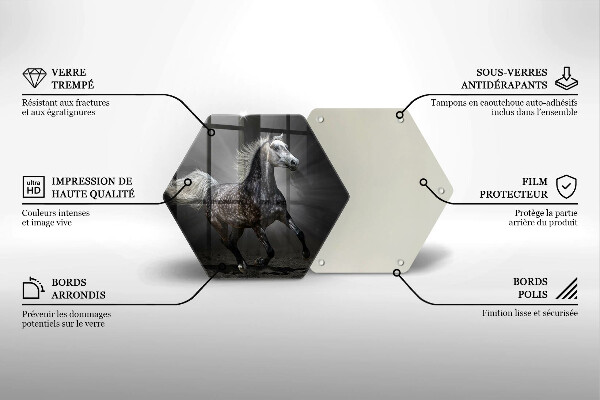 Tábua corte Um cavalo galopando