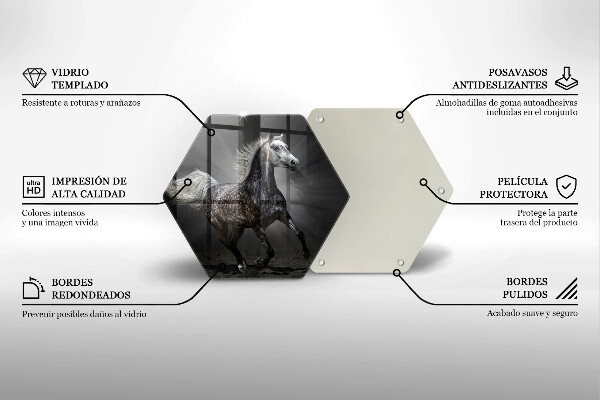 Tábua corte Um cavalo galopando