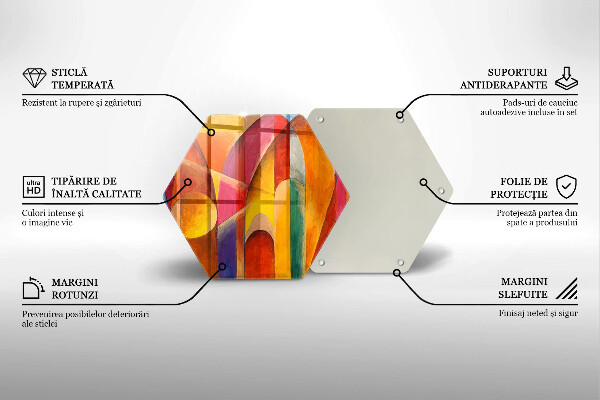 Tábua corte Abstração colorida