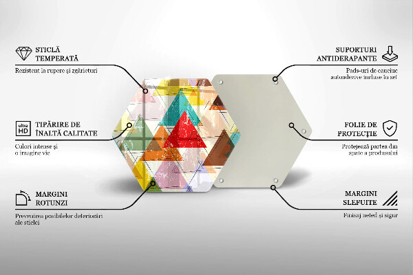 Tábua para corte Triângulos pintados