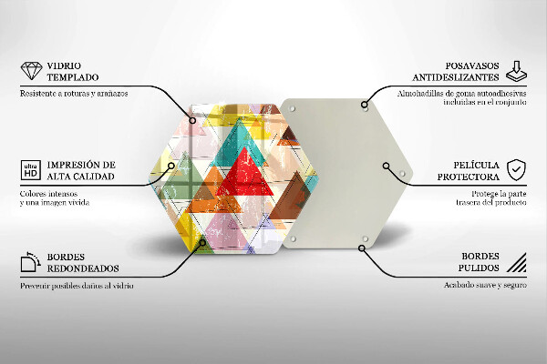 Tábua para corte Triângulos pintados